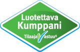 Luotettava kumppani -logo
